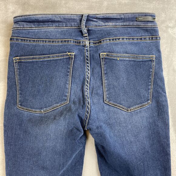 Pilcro Anthropologie Serif Skinny Jeans Mid Rise Dark Wash Denim Womens 27 - Picture 8 of 9